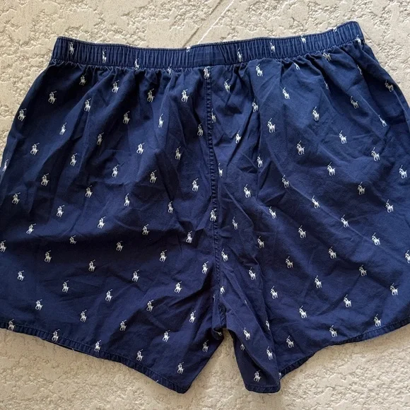 Polo by Ralph Lauren Men's Navy Boxers with Logo - Picture 5 of 5